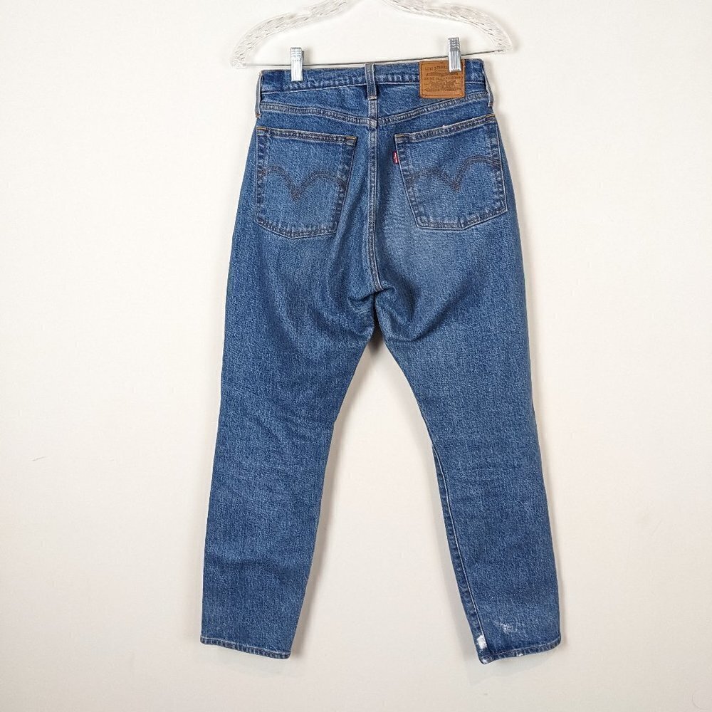 Levi's High Rise Straight Ripped Jeans - Picture 3 of 10